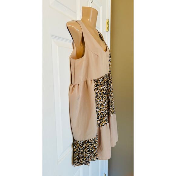 One & Only Patchwork Sleeveless Dress by Urban Outfitters MED - Picture 3 of 8
